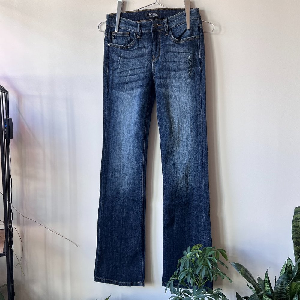 Gently Worn, but Lovingly Cared For, Judy Blue Boot Cut Jeans Style# JB8235DK